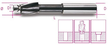 Beta 421 12 verzinkboren met geleiderpin | fijne spoed | vervaardigd uit hss - 004210012 004210012