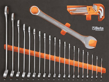 Beta actie 2025 c45pro 2.0 w 268ut werkplaatsinrichting combinatie (houten blad) + 268ut 268-delig assortiment - 045009159