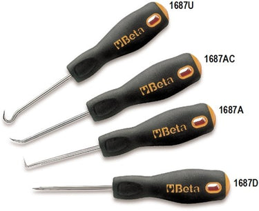 Beta set van 4 monteurs precisiehaken, met handgrepen 1687 s4 - 016870150