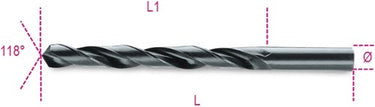 Beta metaal spiraalboor hss 6 mm