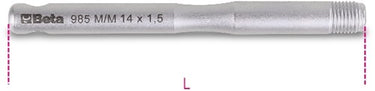 Beta uitwendige geleider pennen voor wielmontage 985m m12x1,50 - 009850102
