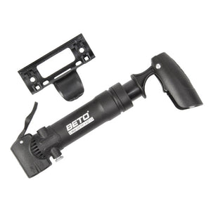 Beto Mini fietspomp met opvouwbaar handvat en universeel kopstuk