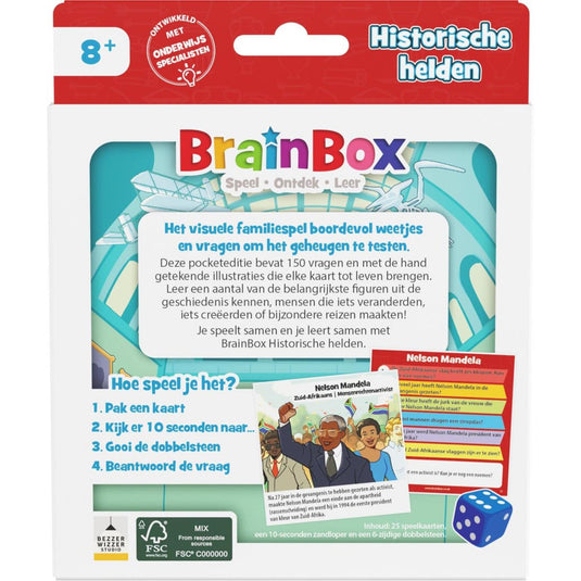 Brainbox pocket historische helden - weetjesspel