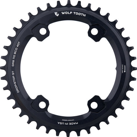 Load image into Gallery viewer, Wolf tooth components 110 bcd asymmetric 4-arm chainring shimano grx for hg+ 12-speed chain
