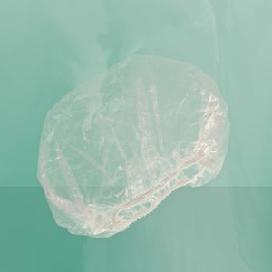 Bath fun douchemuts wegwerp 5 stuks transparant