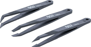 Bgs technic plastic tweezers set 3 pieces
