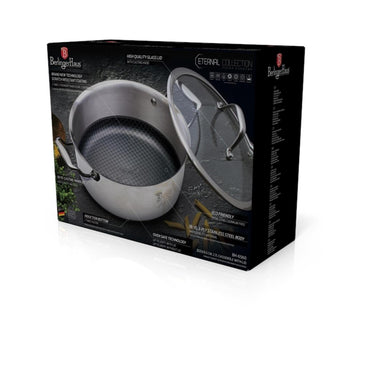 Berlingerhaus kookpan 20 cm rvs 2,4l eternal collection met eterna coating geschikt voor alle warmetbronnen ook inductie en oven