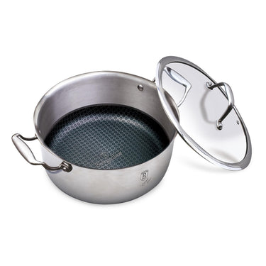 Berlingerhaus kookpan 20 cm rvs 2,4l eternal collection met eterna coating geschikt voor alle warmetbronnen ook inductie en oven