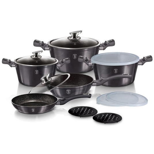 Berlingerhaus pannenset 5-dlg carbon pro