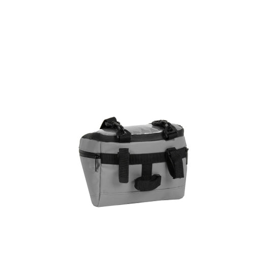 Bike carbon waterafstotende stuurtas met schouderhengsel 5l grijs