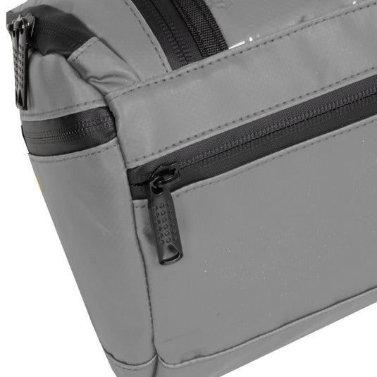 Bike carbon waterafstotende stuurtas met schouderhengsel 5l grijs