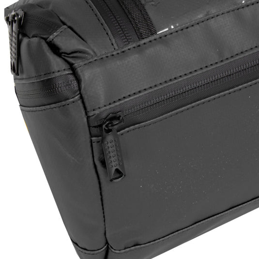 Bike carbon waterafstotende stuurtas met schouderhengsel 5l zwart