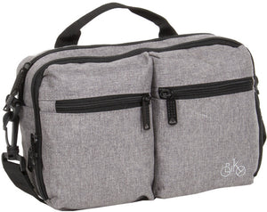 Bike drops stuurtas met schouderhengsel nylon 3l grijs