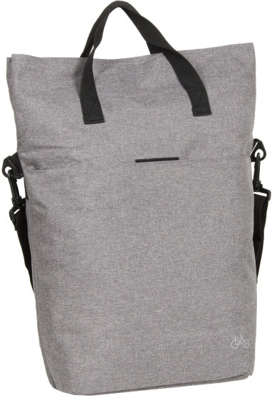 Bike drops shopper fietstas met schouderhengsel nylon 12l grijs