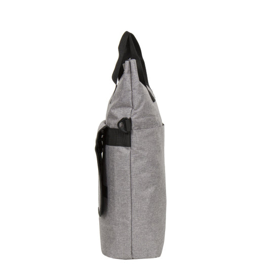 Bike drops shopper fietstas met schouderhengsel nylon 12l grijs