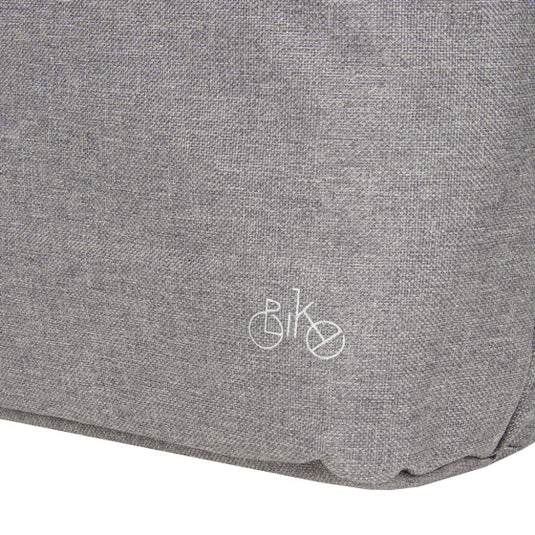 Bike drops shopper fietstas met schouderhengsel nylon 12l grijs
