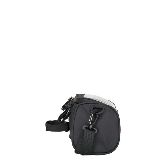 Bike gravel waterafstotende stuurtas met schouderhengsel 4,7l zwart