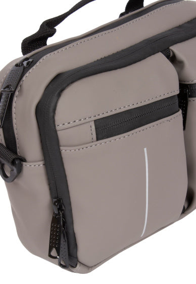 Load image into Gallery viewer, Bike splash waterafstotende stuurtas met schouderhengsel 3l taupe
