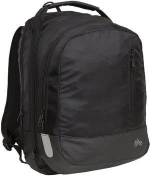 Bike wave fietsrugzak dubbele fietstas nylon 20l zwart