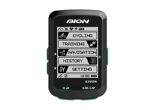 Bion fietscomputer gps-300n met navigatie
