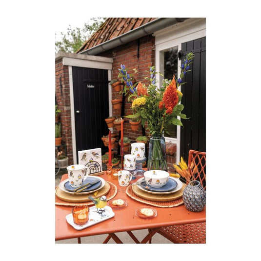 Ambiente dubbelwandig glas bird species white