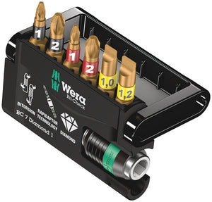 Wera bit-check 7 diamond 1, 7 -delig - 1 stuk(s) - 05057416001