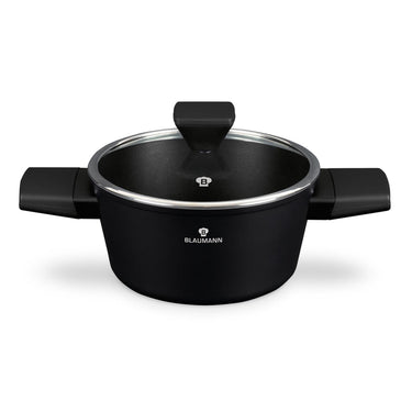 Blaumann black silver collection braadpan met deksel ã˜20cm