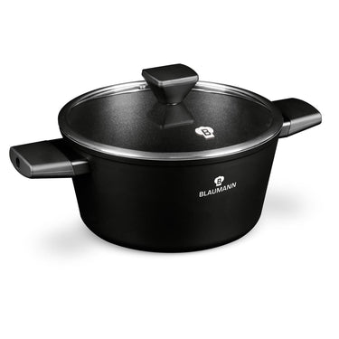 Blaumann black silver collection braadpan met deksel ã˜24cm