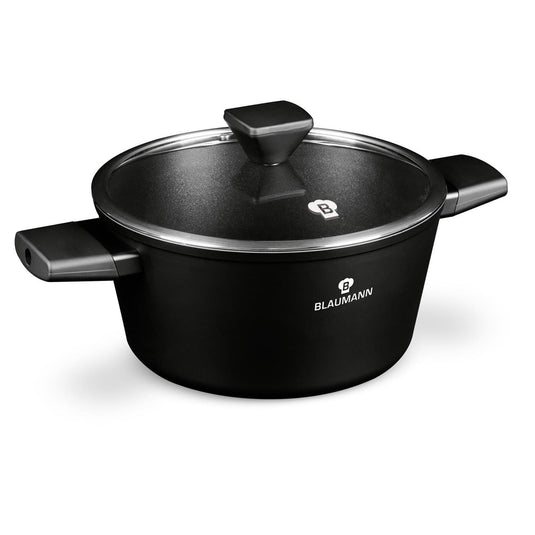 Blaumann black silver collection braadpan met deksel ã˜24cm