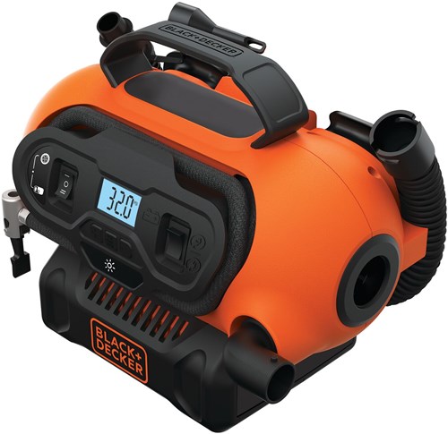 Load image into Gallery viewer, Black+decker bdcinf18n 11bar ac dc of 18v compressor | universele ventieladapter | 230v adapter (1x 2.0ah accu) - bdcinf18n-qs
