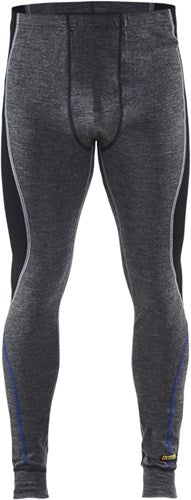 Blåkläder lange onderbroek 100% merino warm 18491732 | medium grijs zwart | maat 5xl - 7330509423424