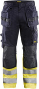 Blåkläder multinorm werkbroek inherent 14891512 | marine high vis geel | maat 50 - 7330509627341
