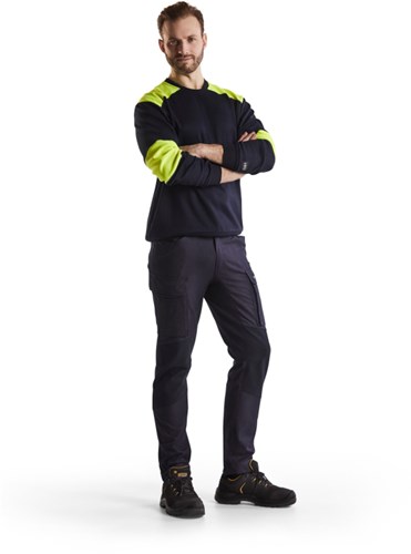 Blåkläder multinorm werkbroek inherent met stretch 14861512 | marineblauw | maat 60 - 7330509661987