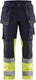 Blåkläder multinorm werkbroek inherent met stretch 14871512 | marine high vis geel | maat 62 - 7330509662250
