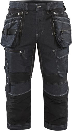 Blåkläder piraatbroek denim stretch x1900 19911141 | marineblauw zwart | maat 54 - 7330509554500