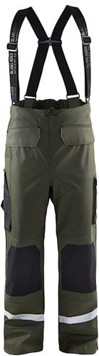 Blåkläder regenbroek level 2 13052003 | army groen | maat xs - 7330509570791