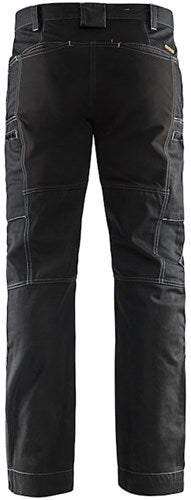 Blåkläder service werkbroek denim stretch 14591142 | zwart | maat 44 - 7330509486092