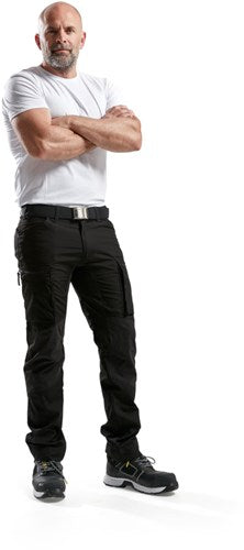 Blåkläder service werkbroek met stretch 14591845 | zwart | maat 56 - 7330509462997