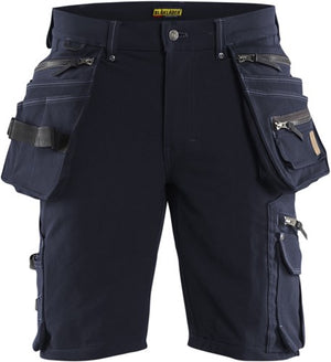 Blåkläder short 4-weg stretch x1900 19881644 | donker marineblauw zwart | maat 52 - 7330509687673