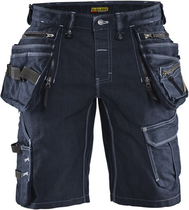 Blåkläder short denim stretch x1900 19921141 | marineblauw zwart | maat 50 - 7330509554388