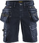 Blåkläder short denim stretch x1900 19921141 | marineblauw zwart | maat 52 - 7330509554395