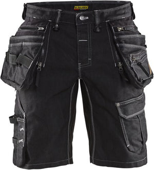 Blåkläder short denim stretch x1900 19921141 | zwart | maat 44 - 7330509534168
