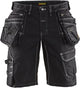 Blåkläder short denim stretch x1900 19921141 | zwart | maat 44 - 7330509534168