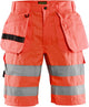 Blåkläder short high-vis 15351811 | high vis rood | maat 56 - 7330509616932