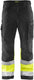 Blåkläder softshell werkbroek high-vis 15622517 | zwart high vis geel | maat 46 - 7330509586181