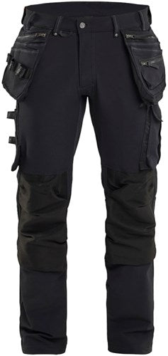 Blåkläder werkbroek 4-weg stretch x1900 19981644 | zwart | maat c156 - 7330509657713