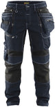 Blåkläder werkbroek denim stretch x1900 19901141 | marineblauw zwart | maat c156 - 7330509531822