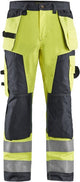 Blåkläder werkbroek high-vis 15681811 | high vis geel medium grijs | maat 50 - 7330509676172