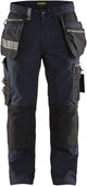 Blåkläder werkbroek met stretch 15901343 | donker marineblauw zwart | maat 50 - 7330509621660