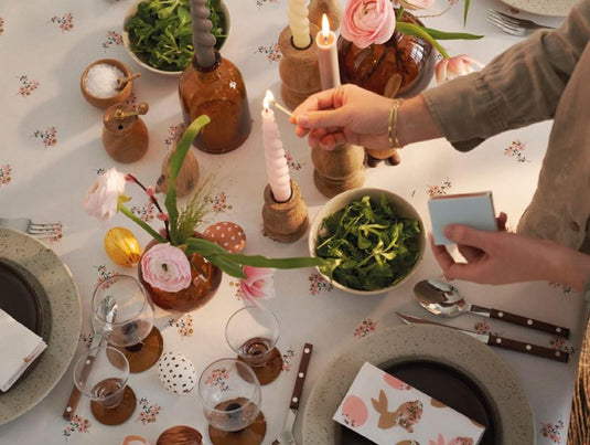 Duni servetten blooming bunnies 24x24cm